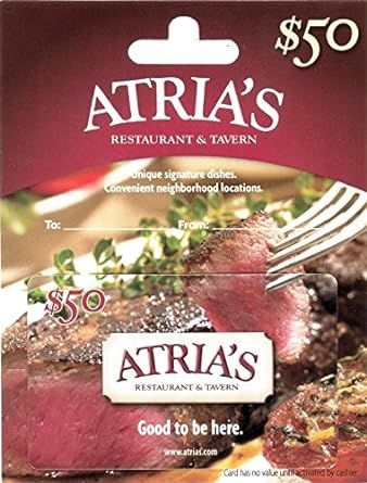 Atria's Restaurant & Tavern Gift Card