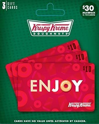 Krispy Kreme Gift Card, Multipack of 3