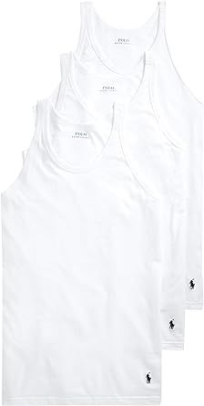 POLO RALPH LAUREN Men's Slim Fit Cotton Tanks 3-Pack