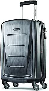 Samsonite Winfield 2 Hardside Expandable Luggage with Spinner Wheels, Checked-Medium 24-Inch, Charcoal