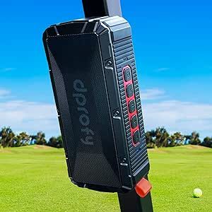 Pro Portable Magnetic Bluetooth Golf Speaker Wireless Waterproof IPX6/Shockproof 3rd Generation Magnetic Golf Speakers for Golf Cart 24Hour Battery Golf Accessories Golf Gifts(TWS & SD Card Function)