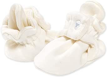Burt's Bees Baby Boy's Baby Booties, Organic Cotton Adjustable Infant Shoes Slipper Sock
