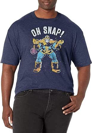 Marvel Big & Tall Classic Avengers Tie-dye Men's Tops Short Sleeve Tee Shirt